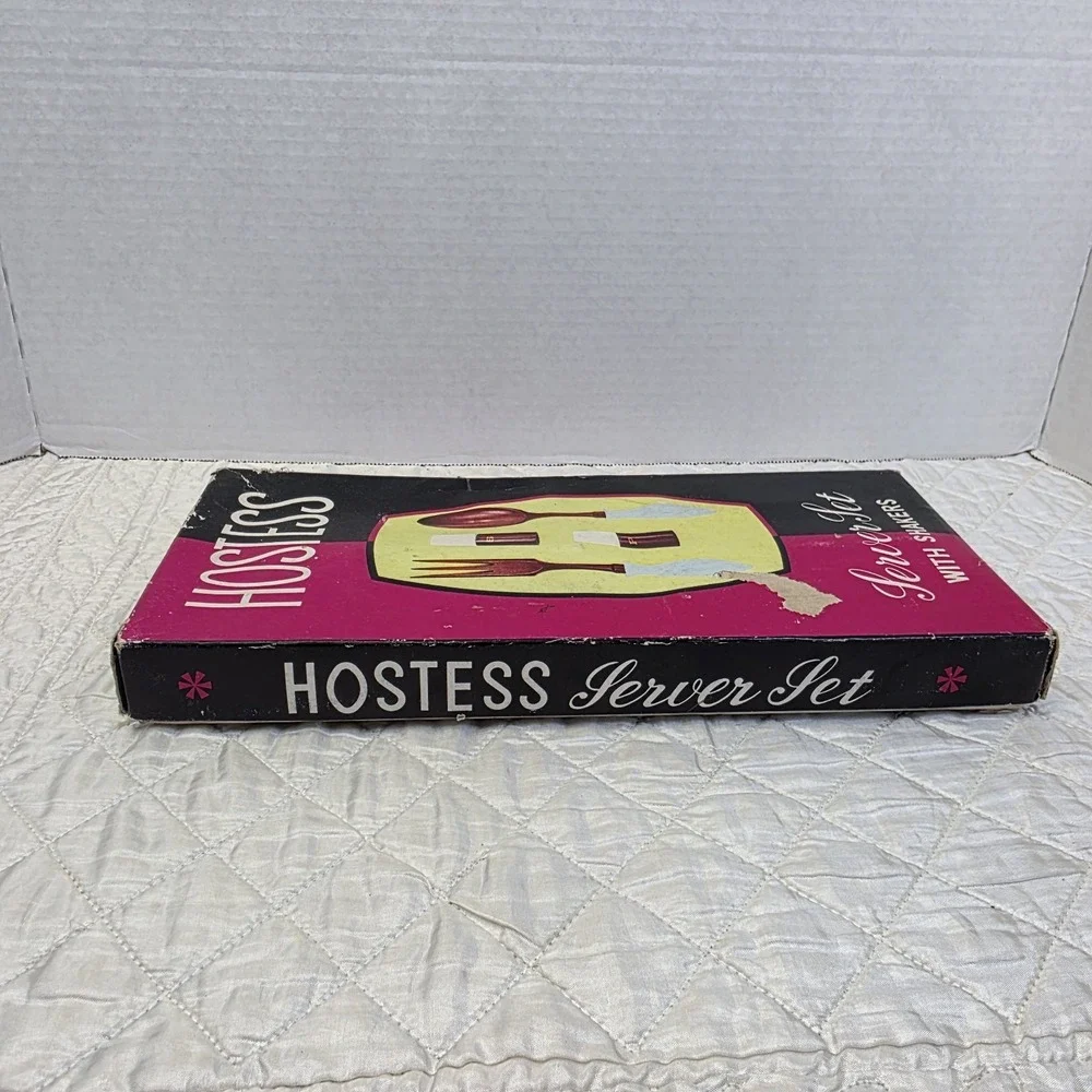 MCM Cottagecore Kitschy Florida Hostess Server Set Salt & Pepper Shakers Box